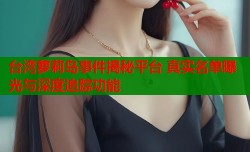 台湾萝莉岛事件揭秘平台 真实名单曝光与深度追踪功能