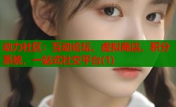 动力社区：互动论坛、虚拟商店、积分系统，一站式社交平台(1)