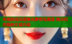 央视新闻深度曝光萝莉岛黑幕 揭示权贵隐秘交易内幕