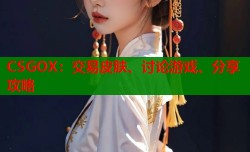 CSGOX：交易皮肤、讨论游戏、分享攻略