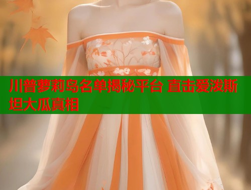 川普萝莉岛名单揭秘平台 直击爱泼斯坦大瓜真相  第1张